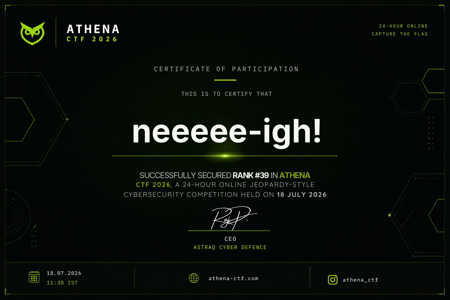 Athena CTF 2026